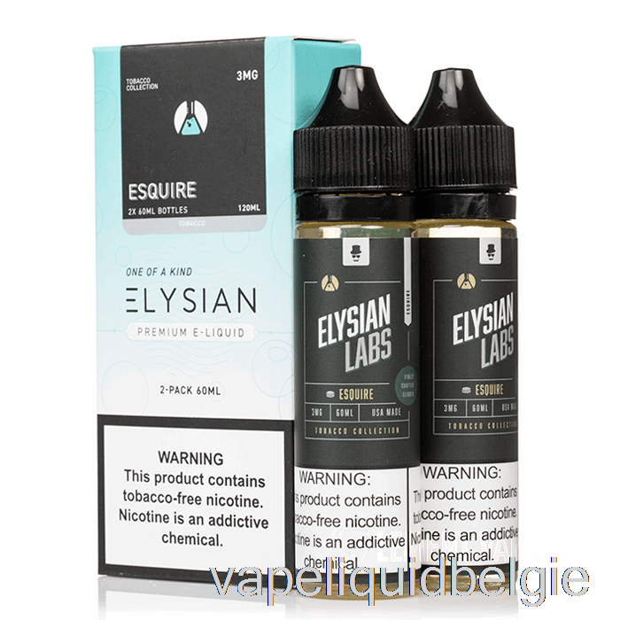 Vape België Esquire - Elysian Labs - 120ml 0mg